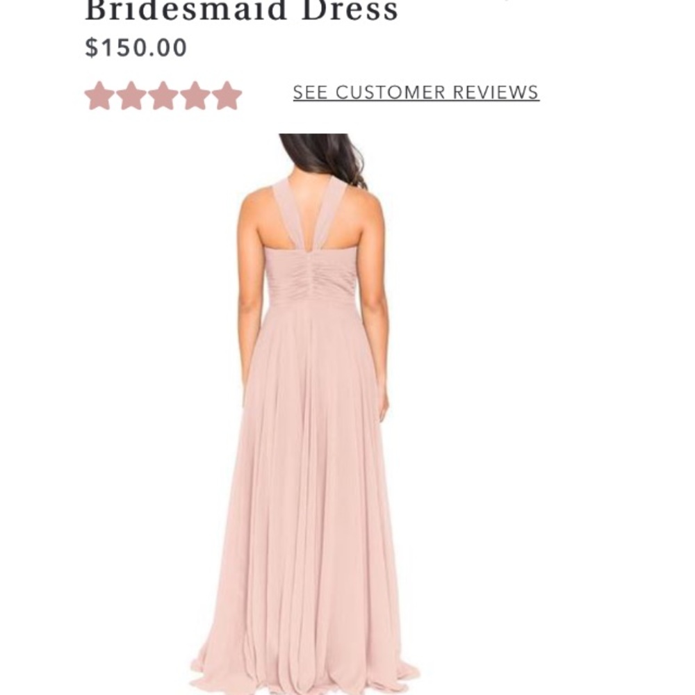 Brideside blush shonda bridesmaid dress. Size 4. - Picture 4 of 6
